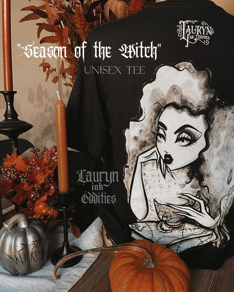 “SEASON OF THE WITCH" - UNISEX TEE // SIZES M, L, XL LEFT!