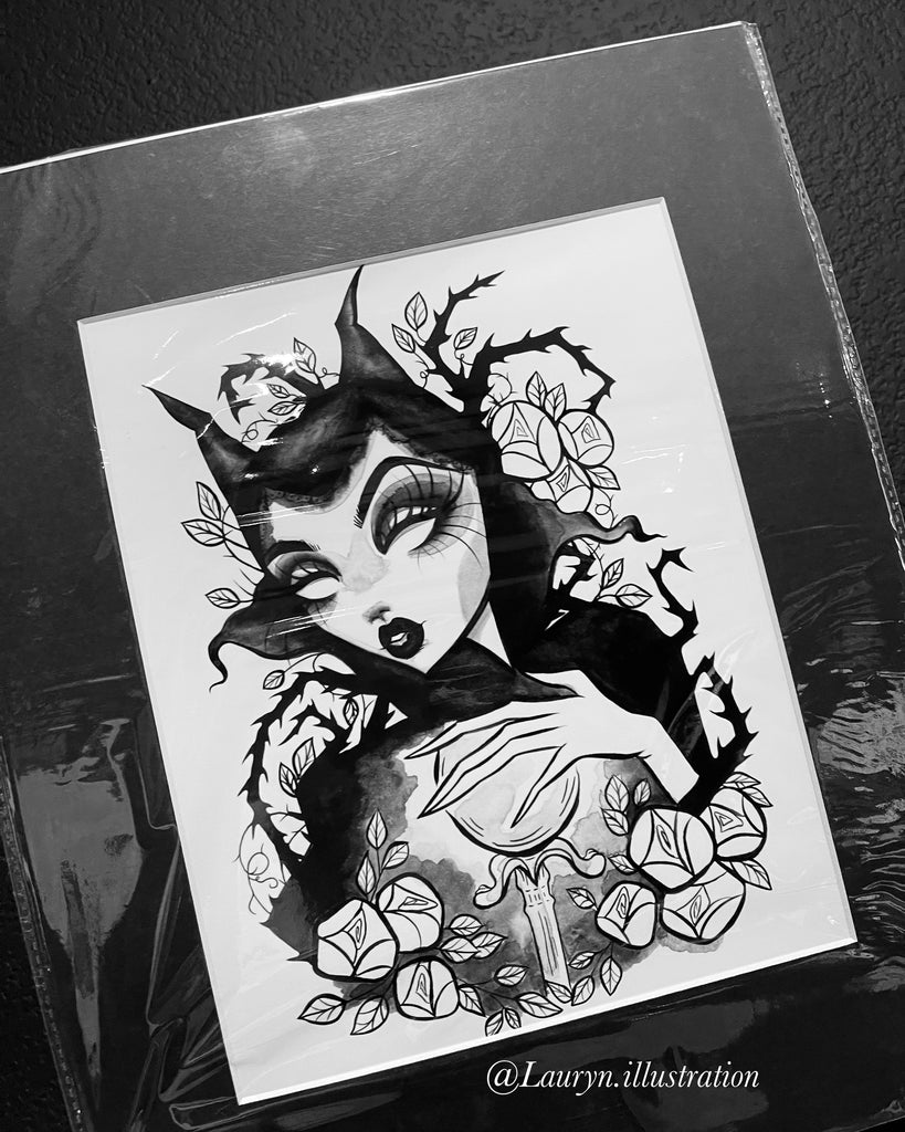 MALEFICENT - MATTED PRINT